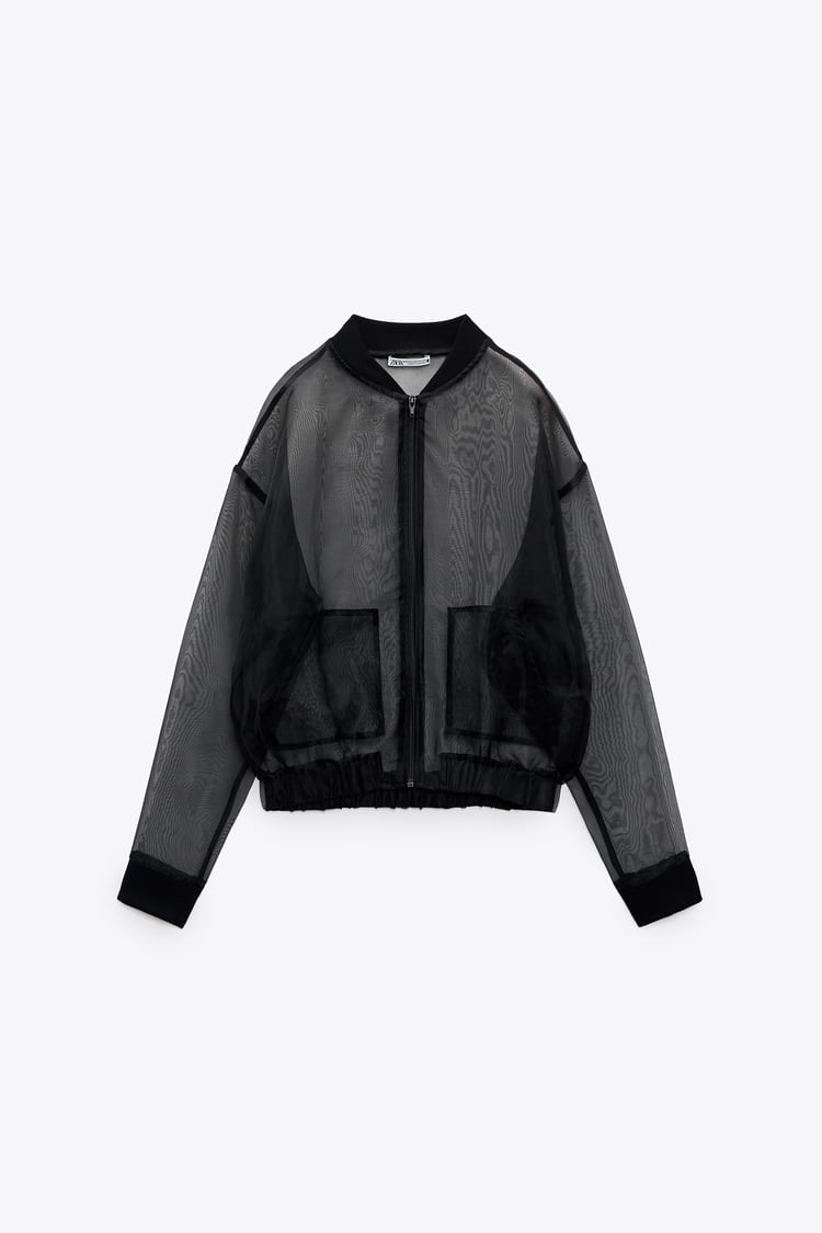 Organza Bomber Jacket