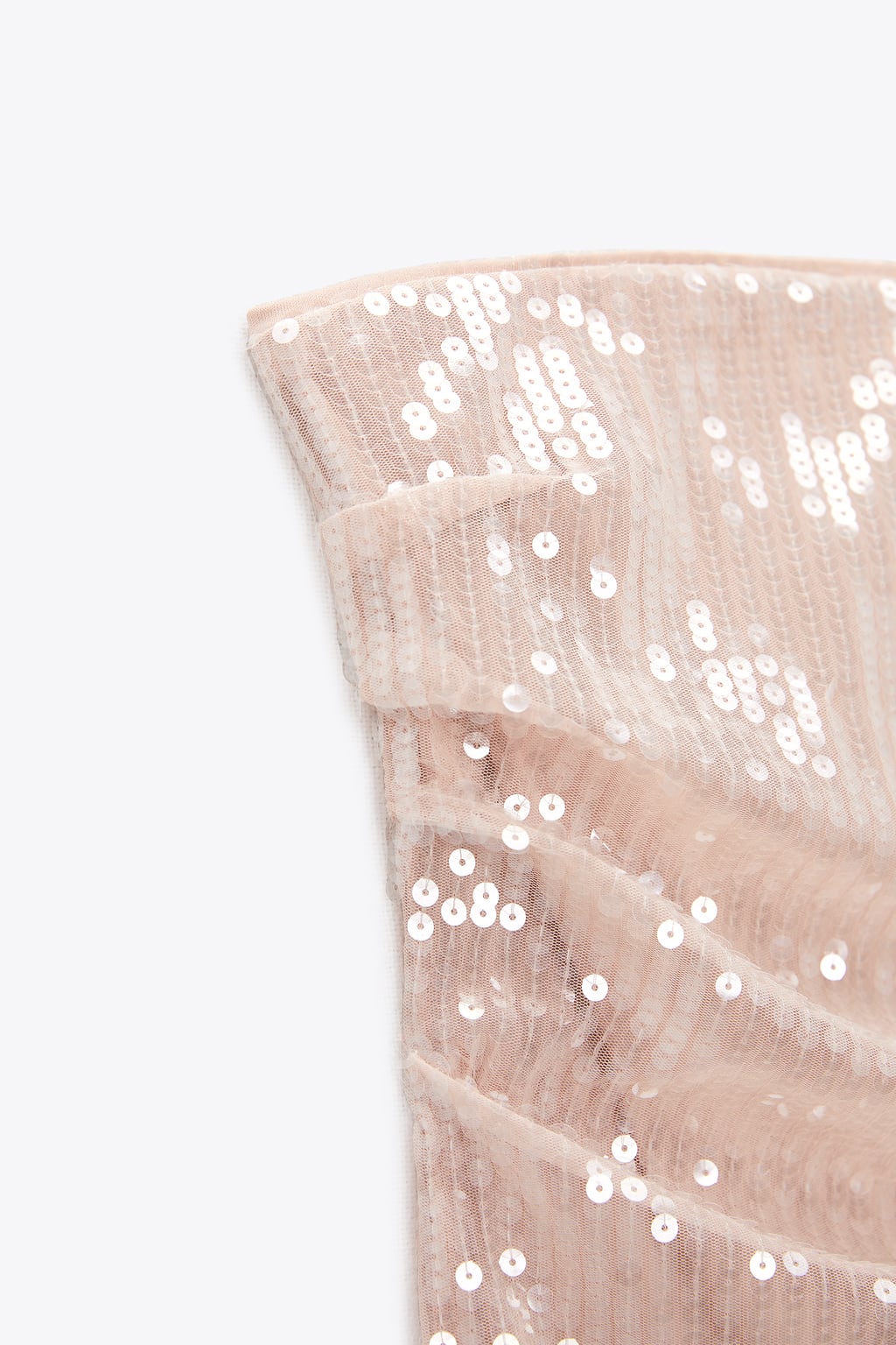 Strapless Dress With Sequins