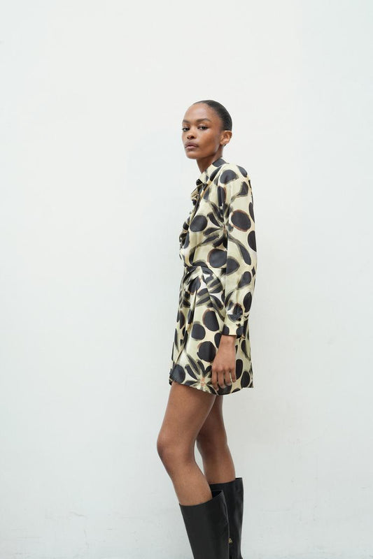 Dress with Geometric Print