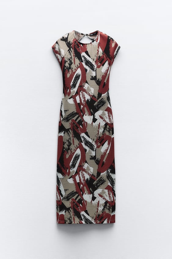 Fitted Jacquard Dress