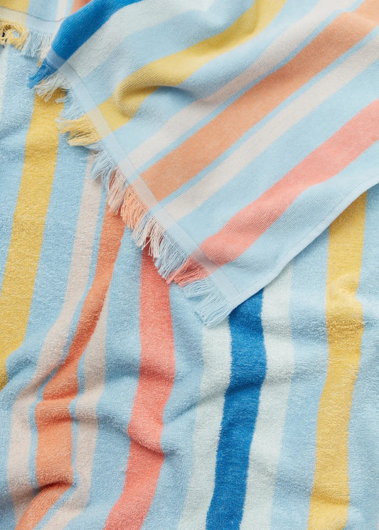 Sorbet Stripe Jacquard Beach Towel