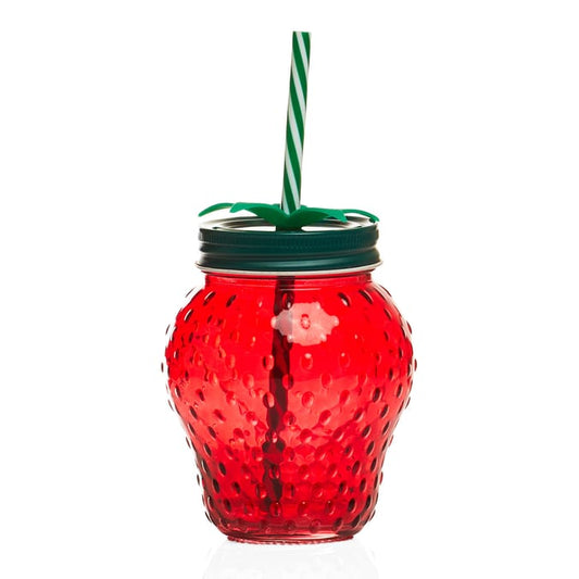 Strawberry Glass Tumbler