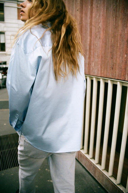 ZW Collection Voluminous Poplin Shirt
