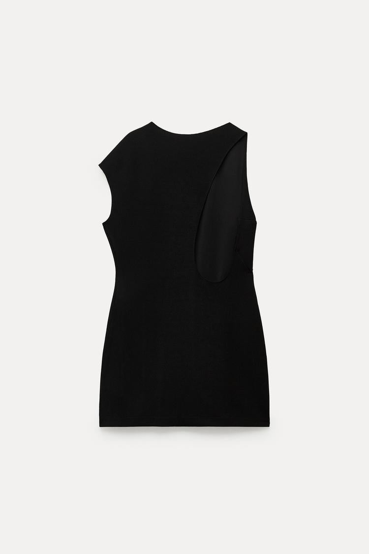 ZW Collection Asymmetric Neckline Dress