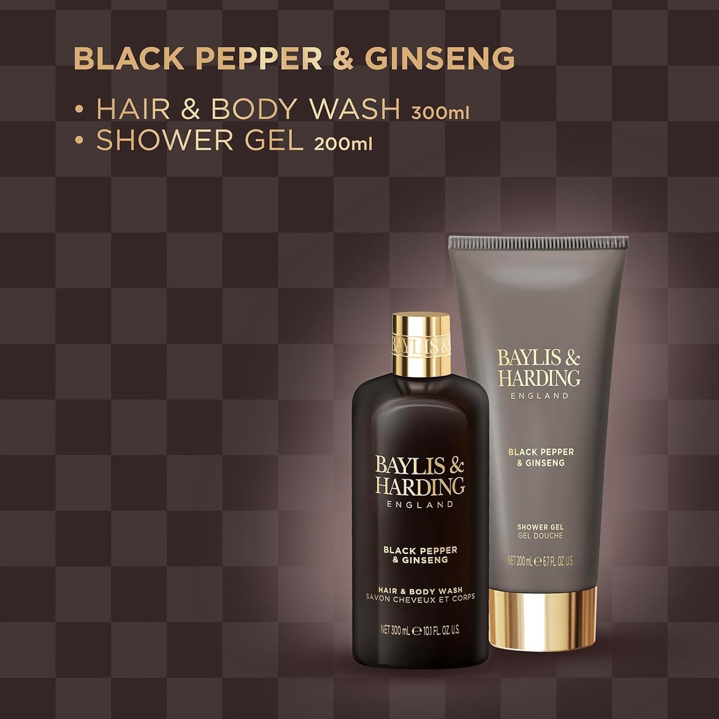 Black Pepper & Ginseng Men's Luxury Bathing Duo Gift Set