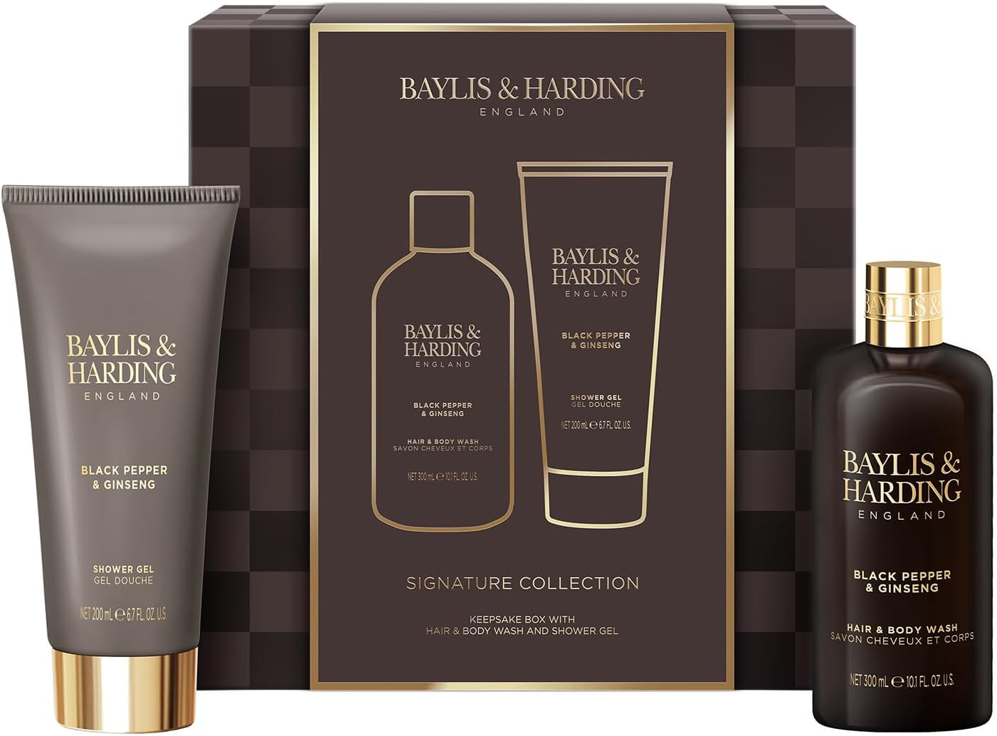 Black Pepper & Ginseng Men's Luxury Bathing Duo Gift Set