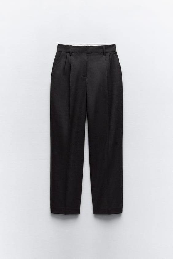 Darted Flannel Trousers