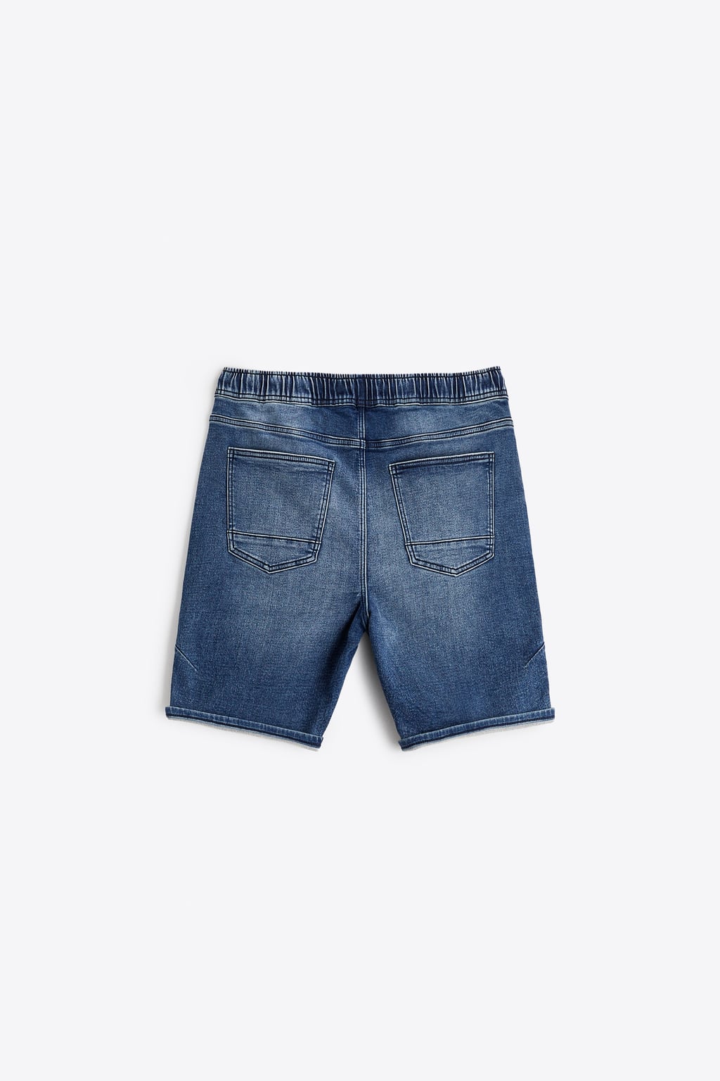 Soft Denim Bermuda Shorts