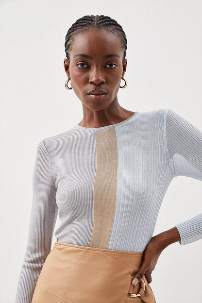 Viscose Sheer Knit Knit Top