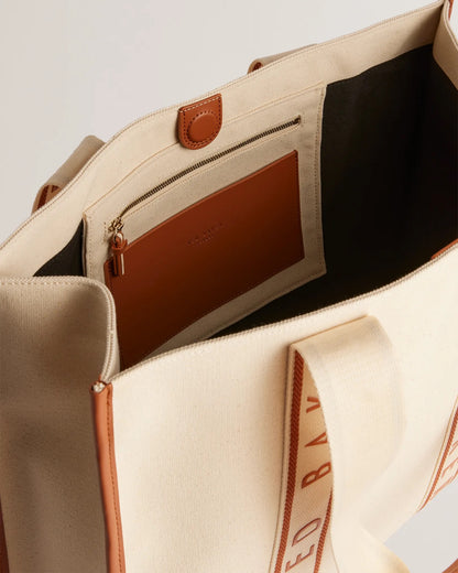 Branded Webbing Canvas Tote Bag