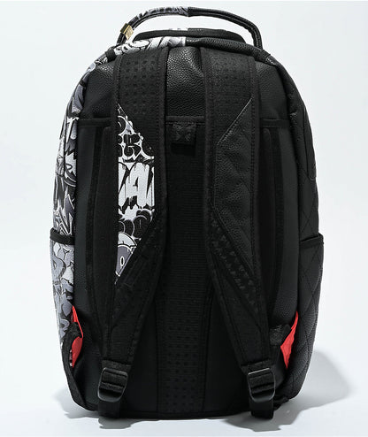 Half Graffiti Black & White Quilted Backpack