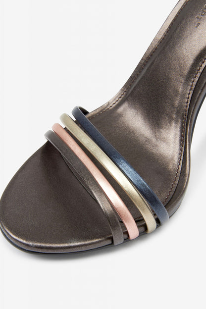 Forever Comfort® Multi-Strap Ankle Fasten Heeled Sandals