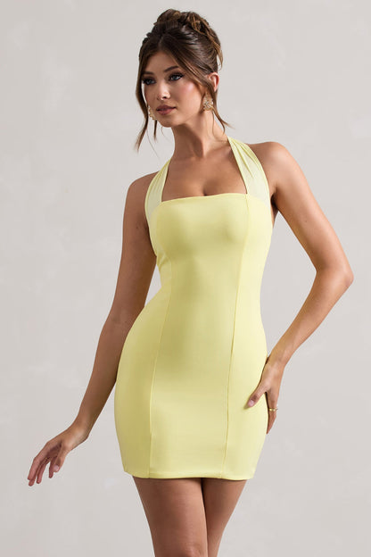 Bodycon Halter-Neck Mini Dress
