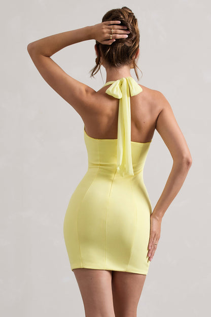 Bodycon Halter-Neck Mini Dress