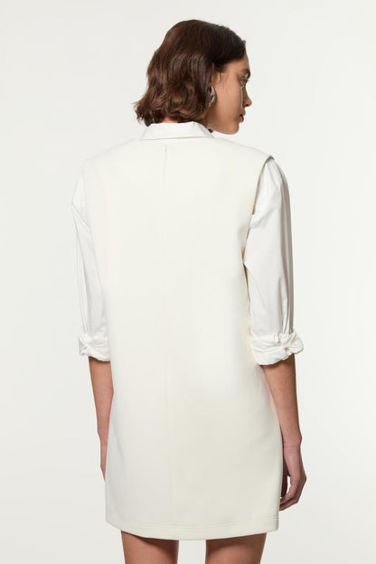 Compact Stretch Essential Pocket Detail Tailored Mini Dress