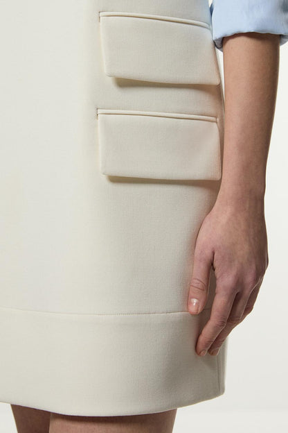 Compact Stretch Essential Tailored Pocket Mini Dress