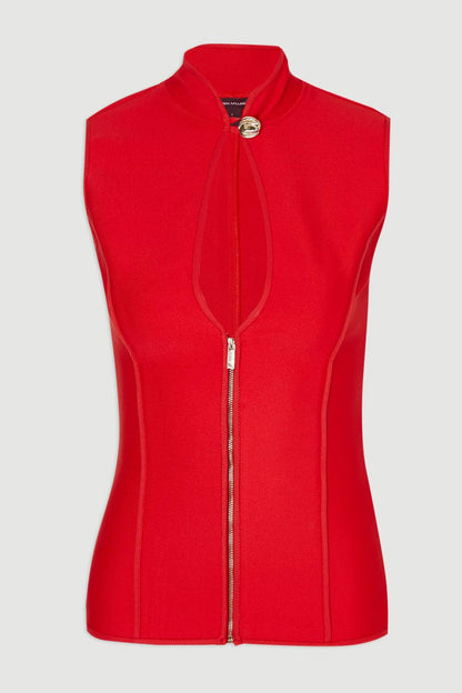 Figure Form Bandage Sleeveless Knit Top