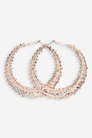 Diamante Hoop Earrings